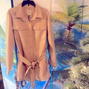 New jacket..Color is Blush..I have a medium and large..